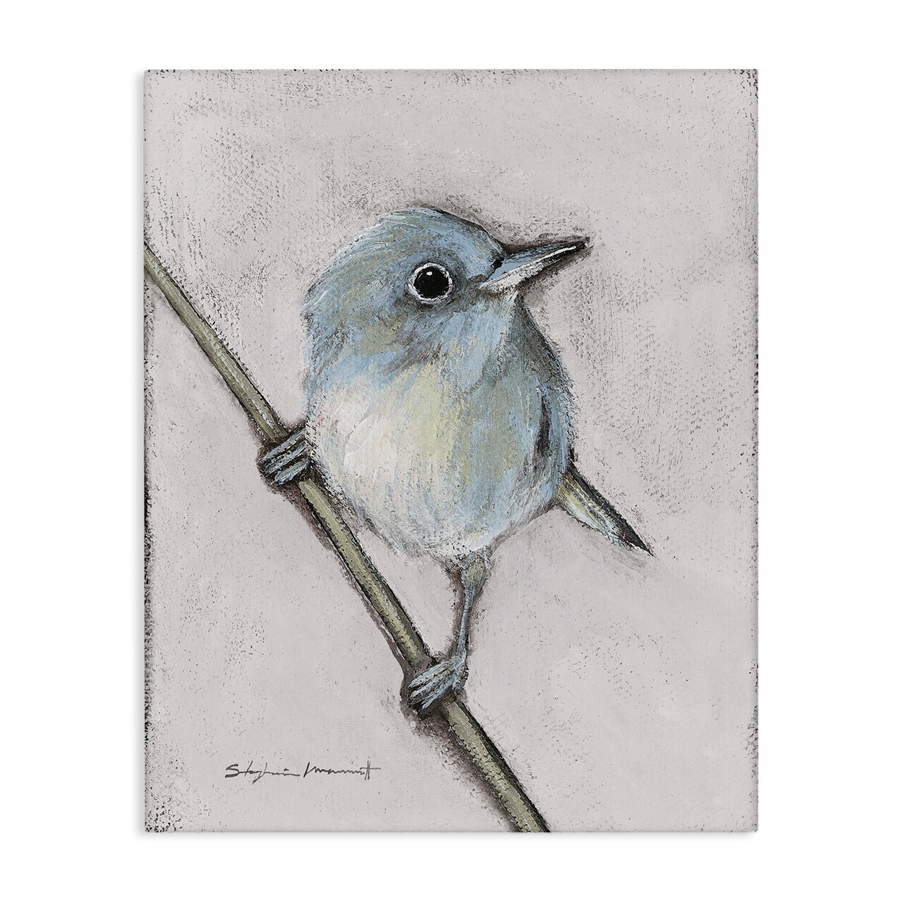 Stupell Industries Wildlife Perched Bird Painting Canvas Design By Stephanie Workman Marrott